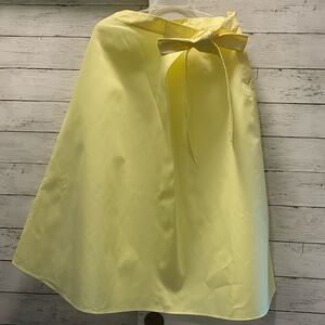 & Other Stories A-Line Midi Skirt with Bow Pastel Yellow NWT NEW